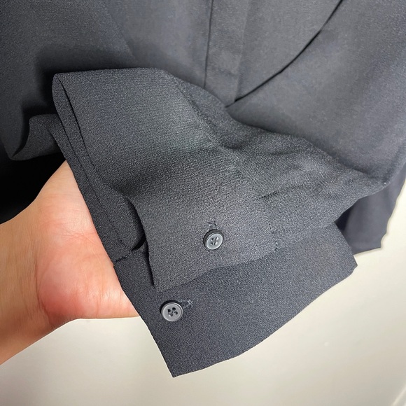 Black Halogen long sleeve button down shirt - Picture 3 of 8